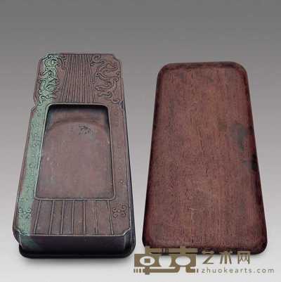 清 古琴玉带端砚 20×11×3.8cm